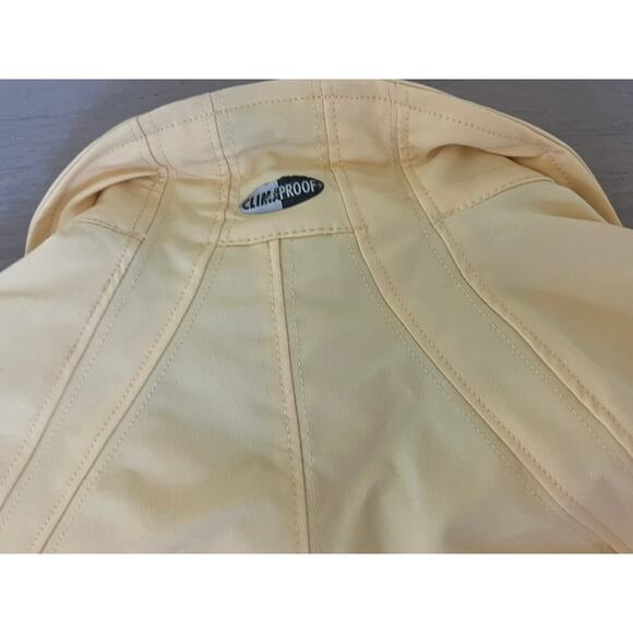EUC Adidas light yellow zip up jacket sz M ClimaProof Activewear Lightweight - Picture 7 of 7